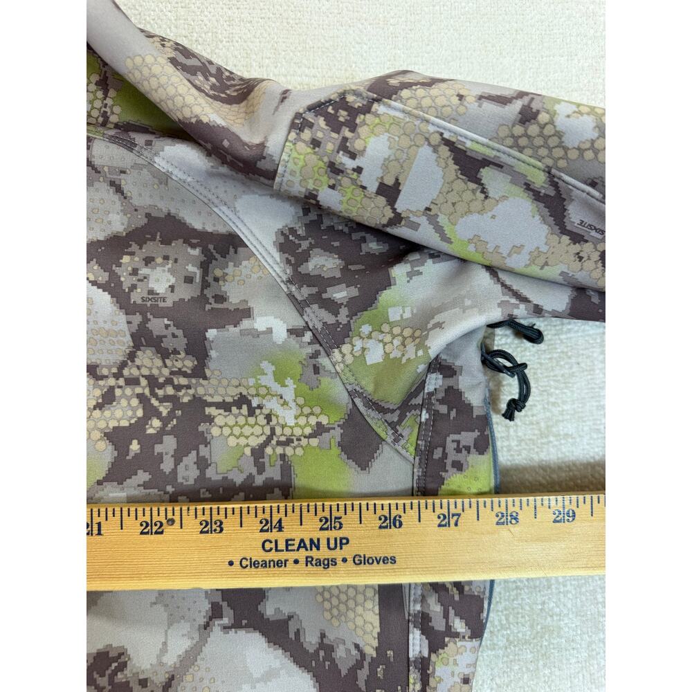 Sixsite Mens 2XL Tan Green Rana Camo Soft Shell Full Zip Hunting Jacket Outdoor - Picture 5 of 12